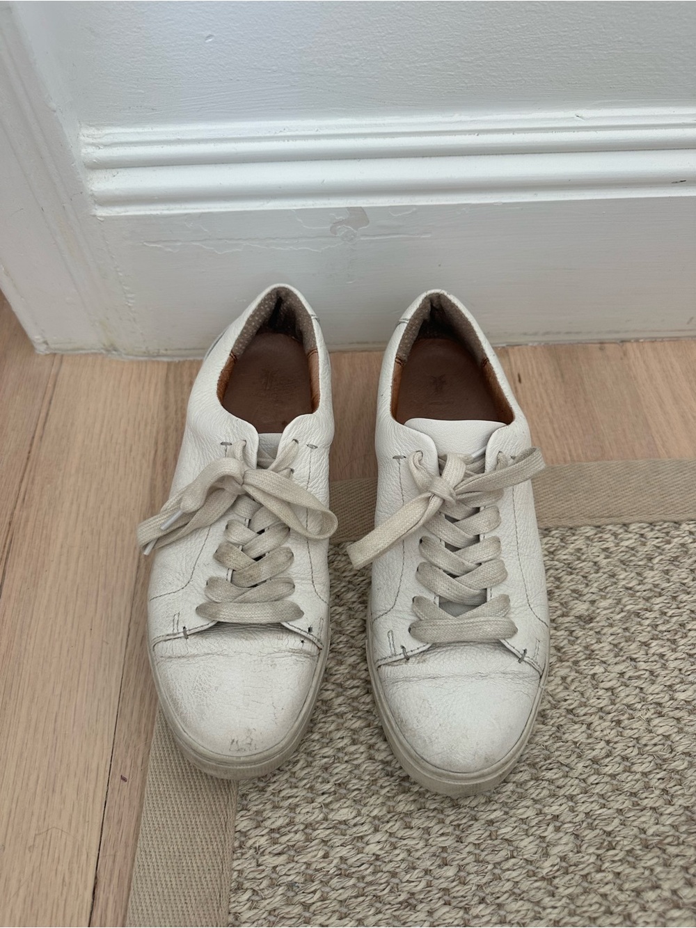 Frye White Leather Sneakers | Size: 8.5